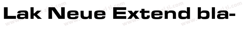 Lak Neue Extend bla字体转换